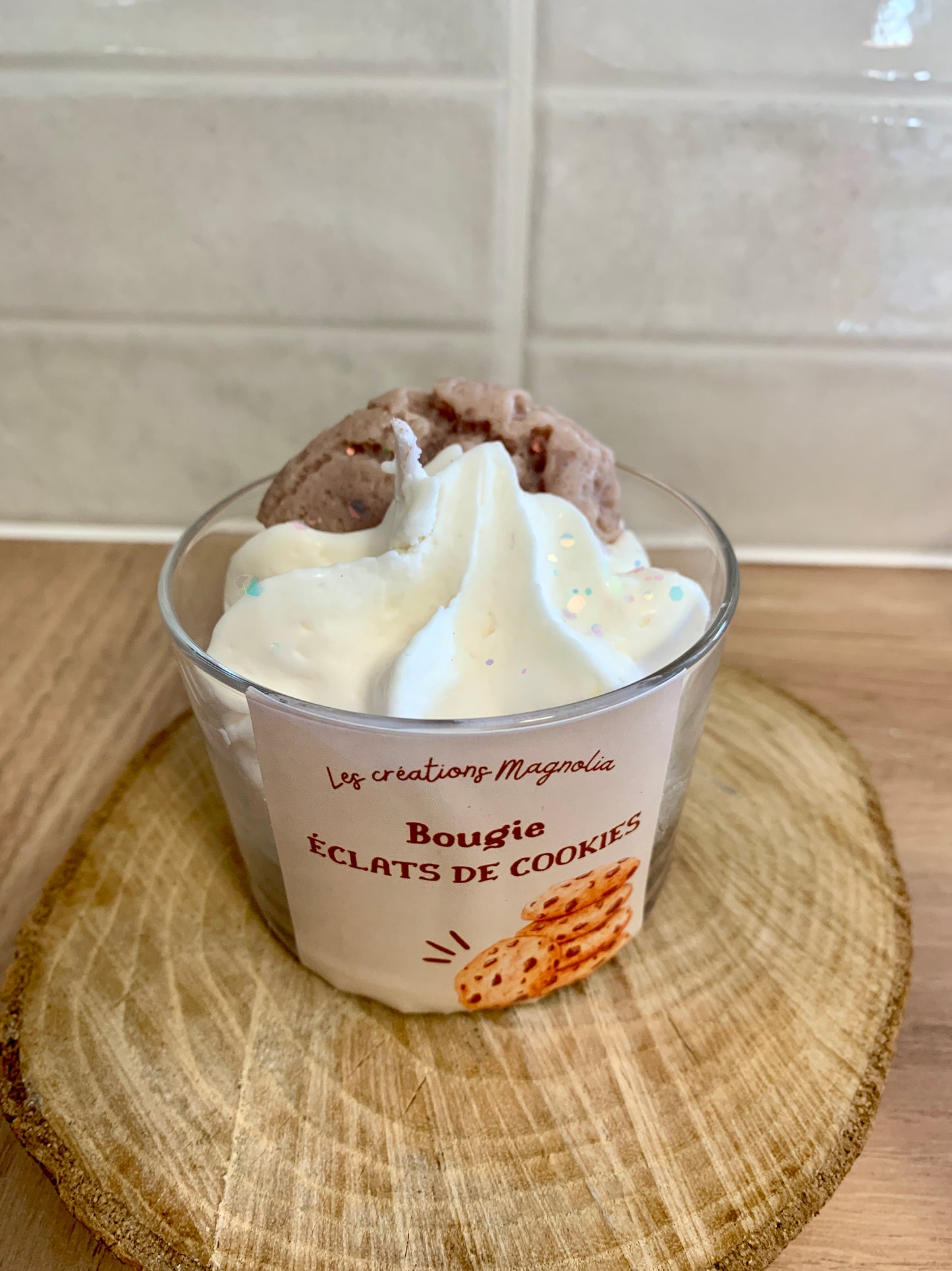 Bougie Parfumée Éclats de Cookies – Une Explosion de Gourmandise et de Douceur