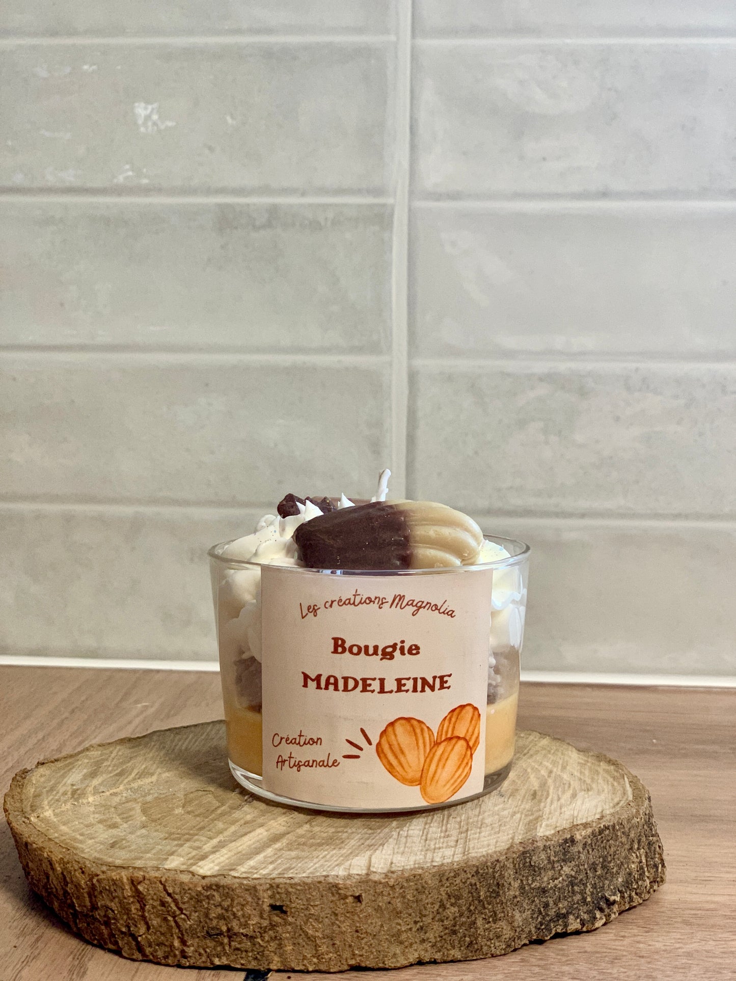 Bougie Parfumée Madeleine Gourmande – Un Délice Sucré et Réconfortant