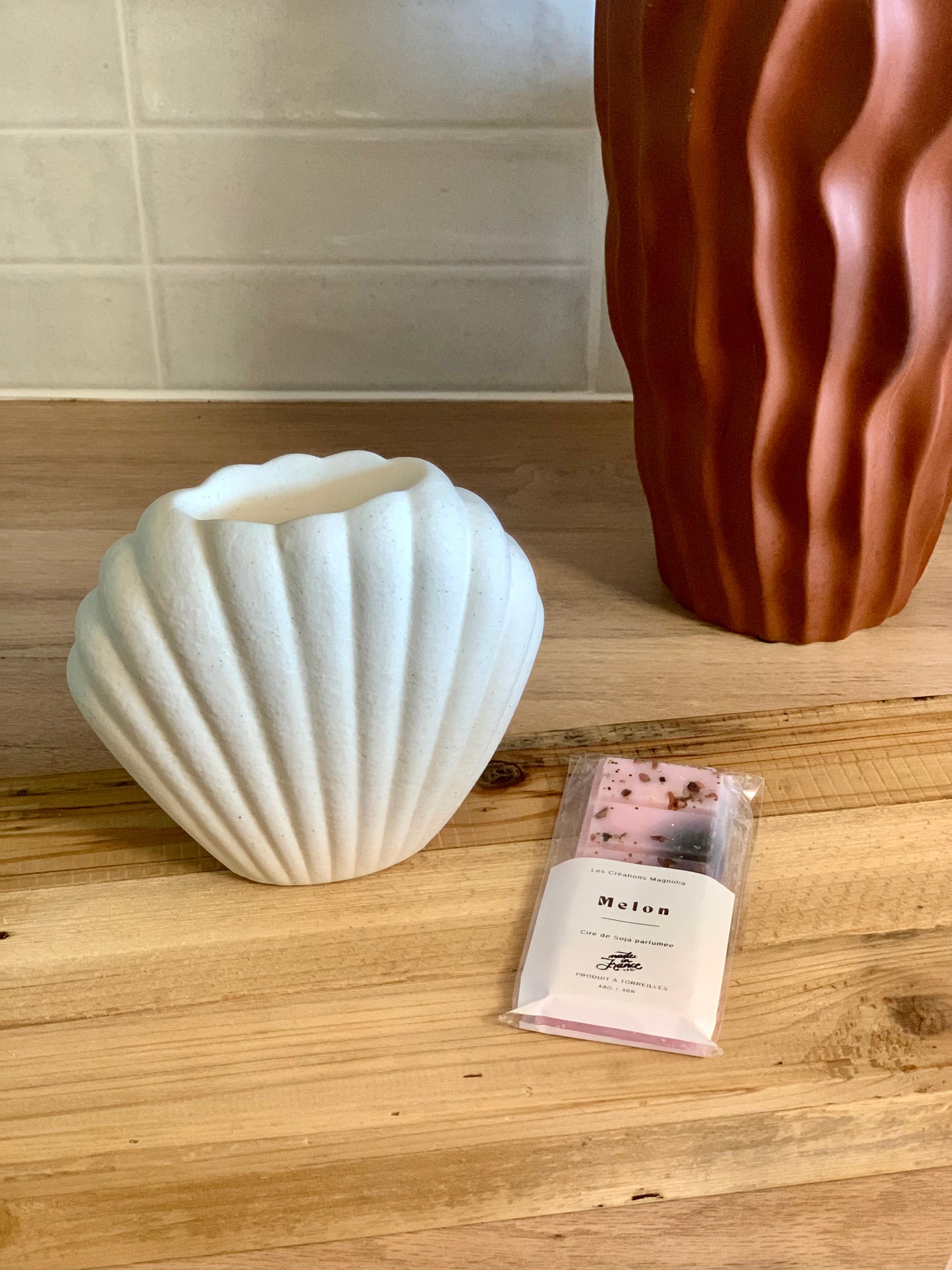 Fondant Parfumé Melon & Rhodonite – Une Douceur Fruitée et Apaisante