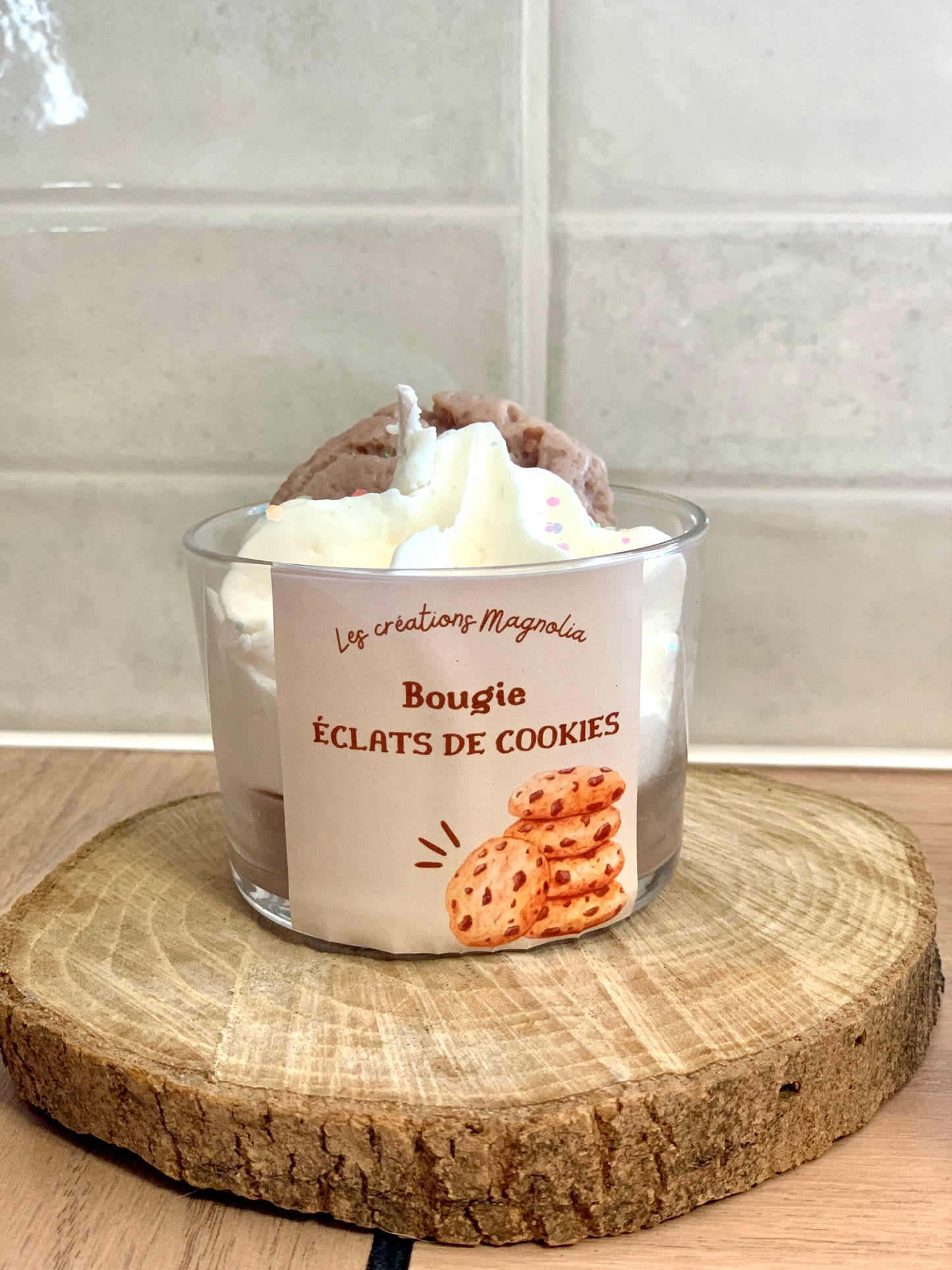Bougie Parfumée Éclats de Cookies – Une Explosion de Gourmandise et de Douceur