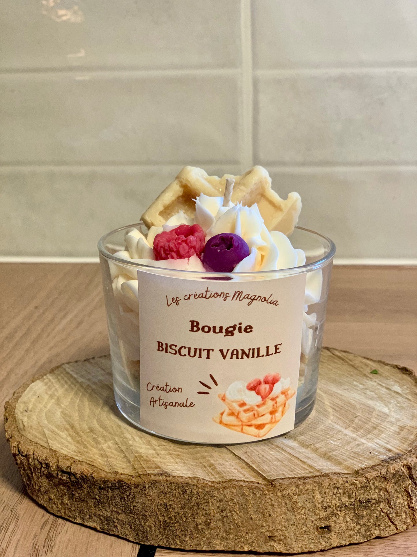 Bougie Parfumée Biscuit Vanille – Une Douceur Gourmande et Réconfortante