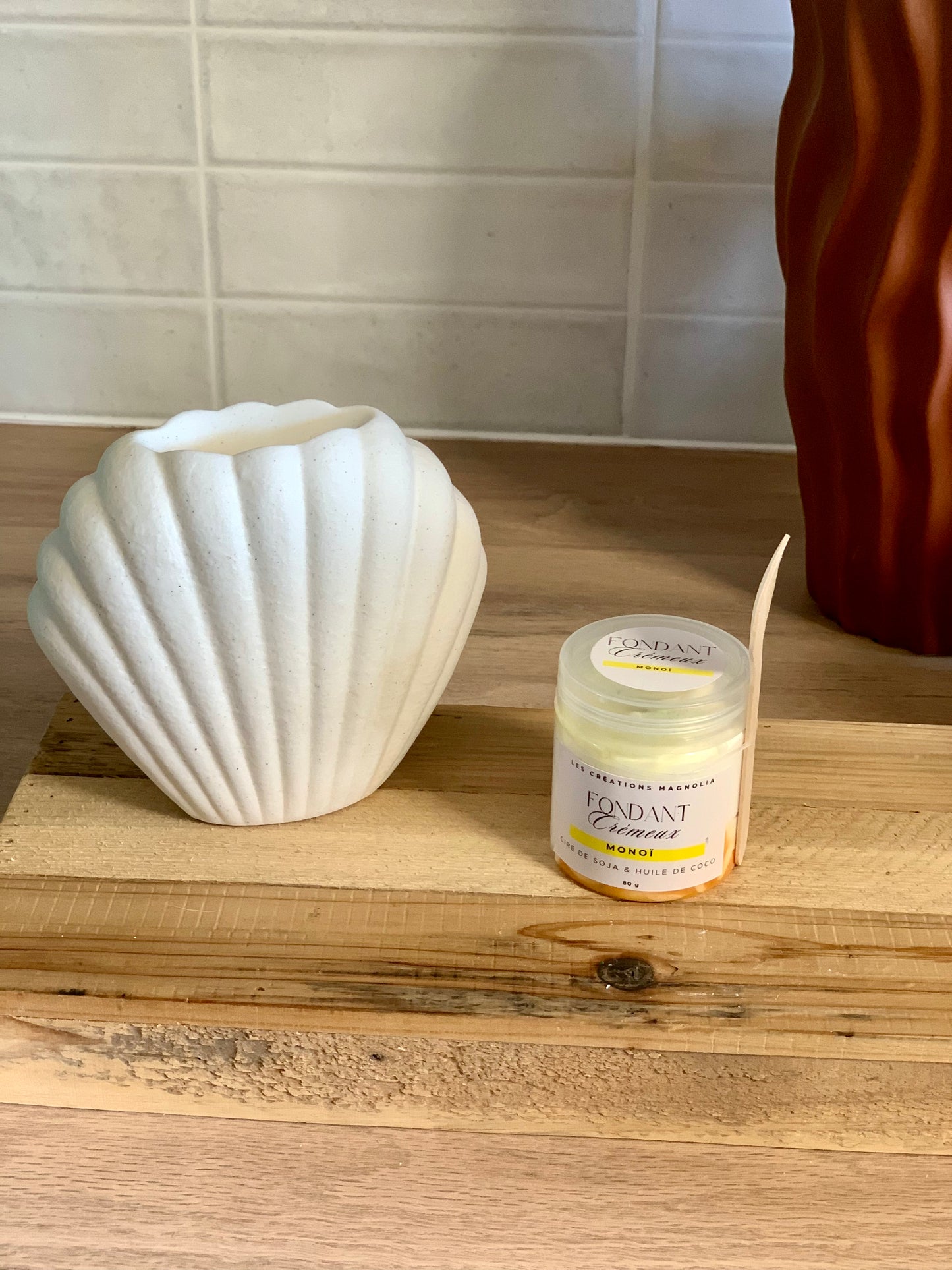 Fondant Crémeux Parfumé Monoï – Évasion Tropicale à Chaque Utilisation